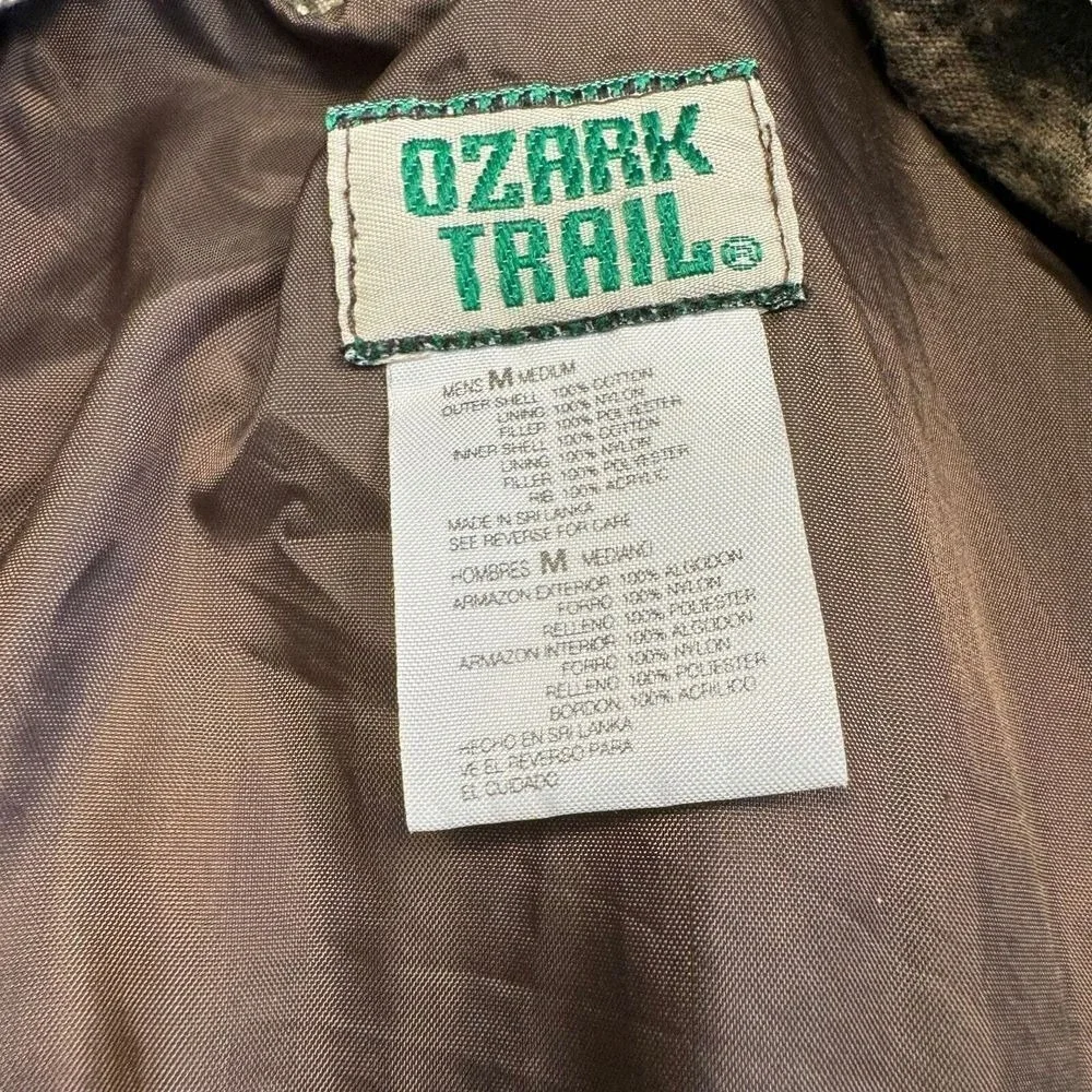 Mossy‎ Oak Jacket Mens M Ozark Trail Break Up Canvas Camo Hunting Cargo Workwear